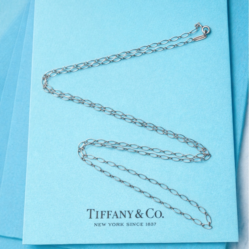 Authentic Tiffany & Co. 30” Oval Link Chain